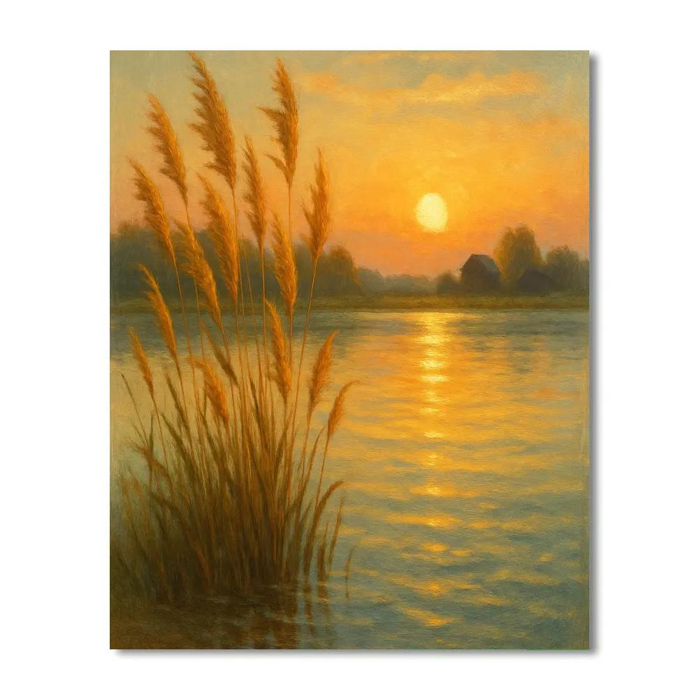 Golden Reed Lullaby paint by color