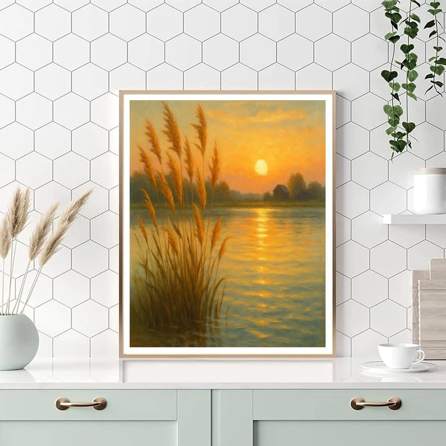 Golden Reed Lullaby paint by color