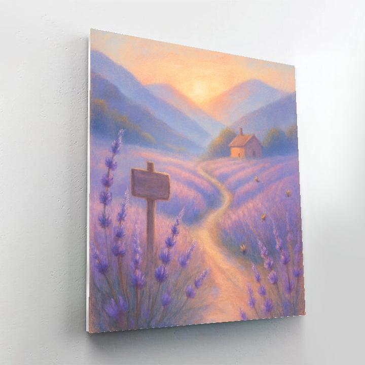 Cerulean Valley Path Numbered painting kits