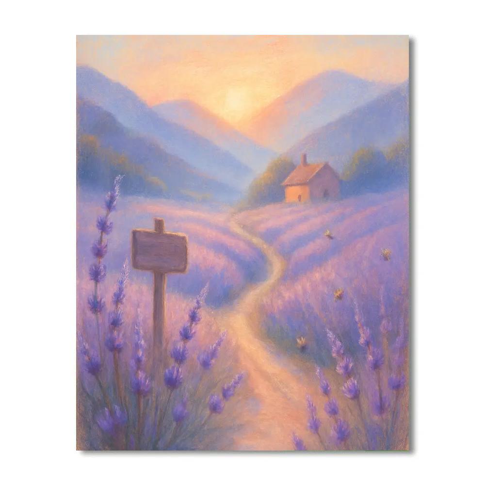 Cerulean Valley Path Numbered painting kits
