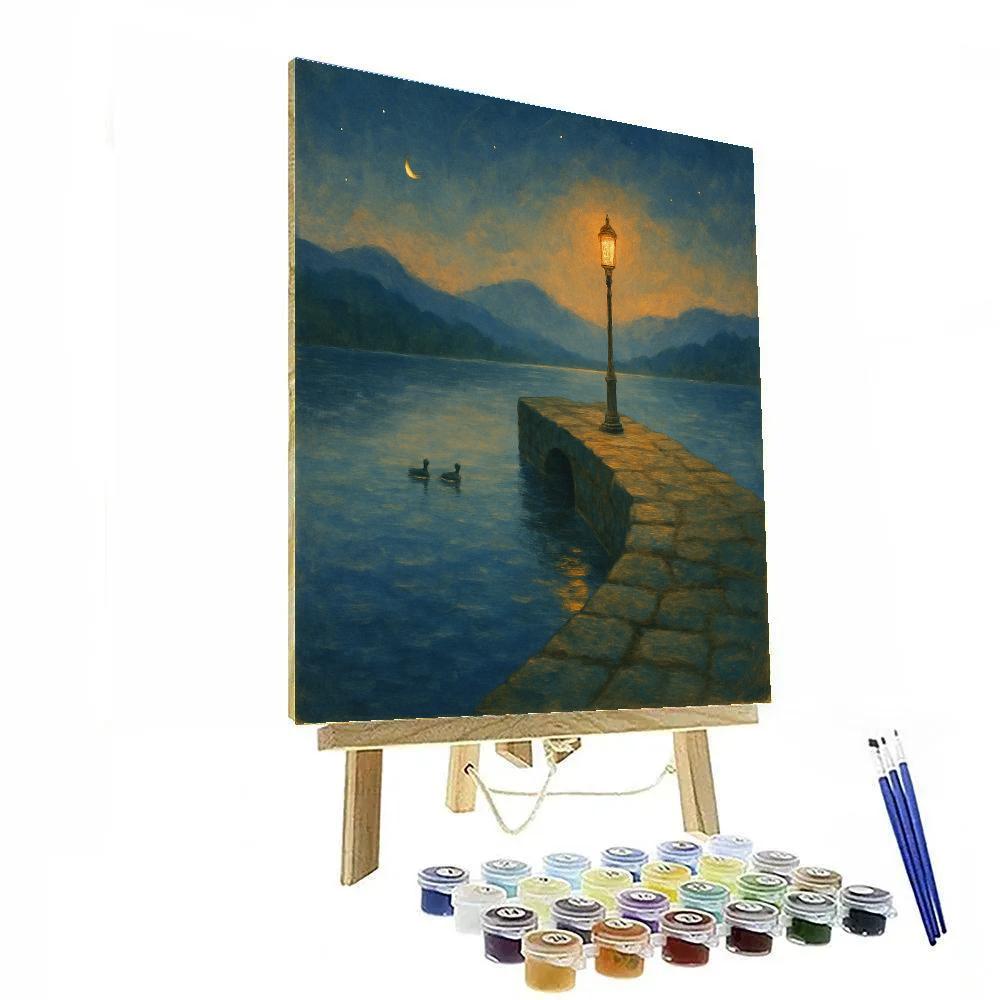 Stone Pier Evening paint by color