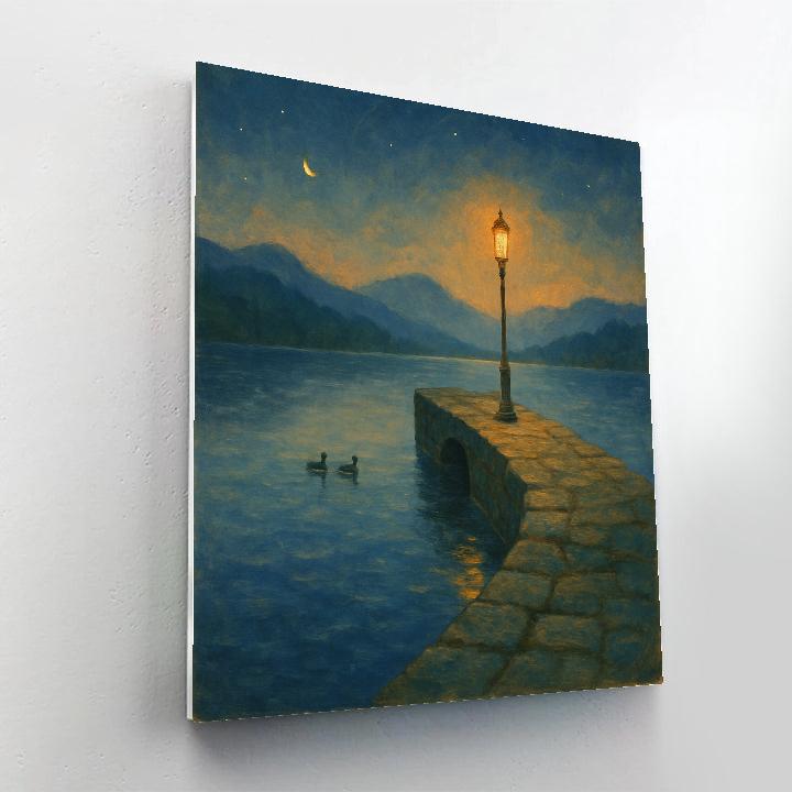 Stone Pier Evening paint by color