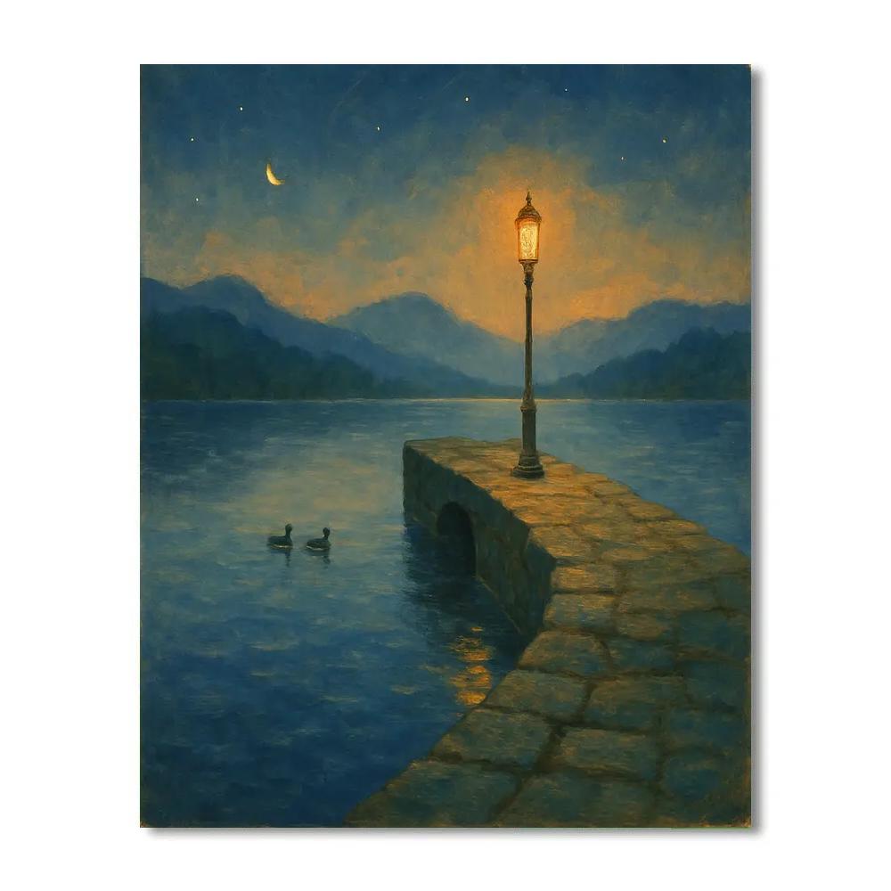 Stone Pier Evening paint by color