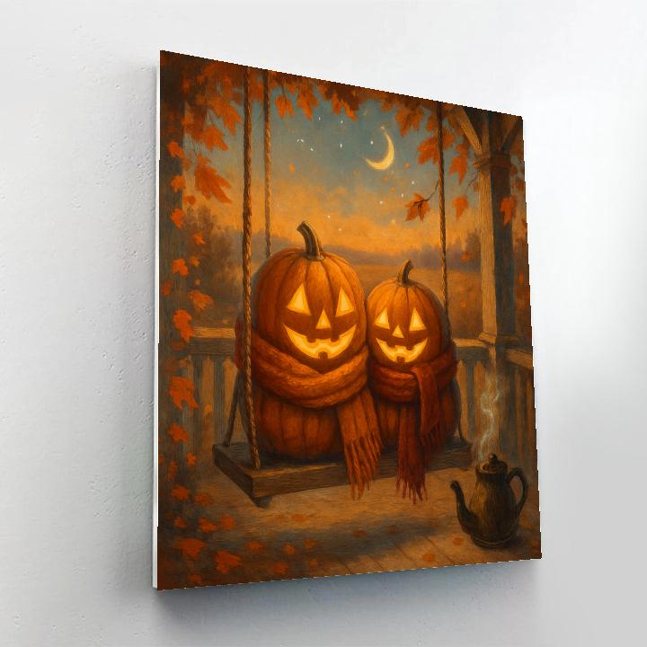 Porch Swing Harvest Night Paint by numbers kits