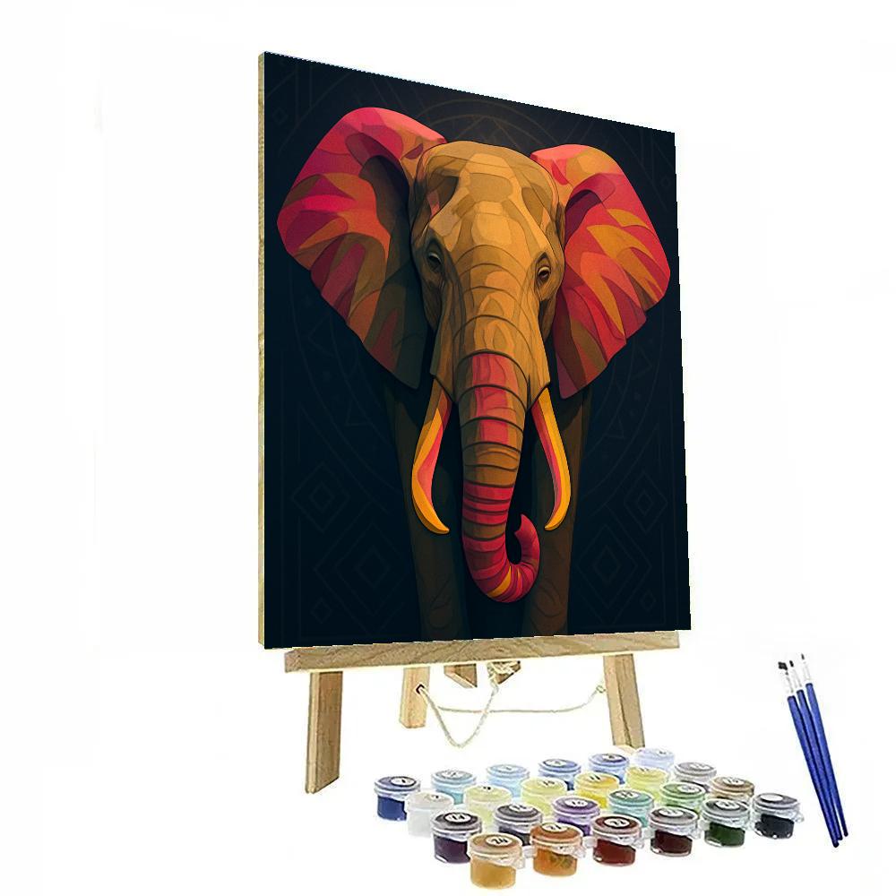 Prismatic Elephant Honor paint by numbers
