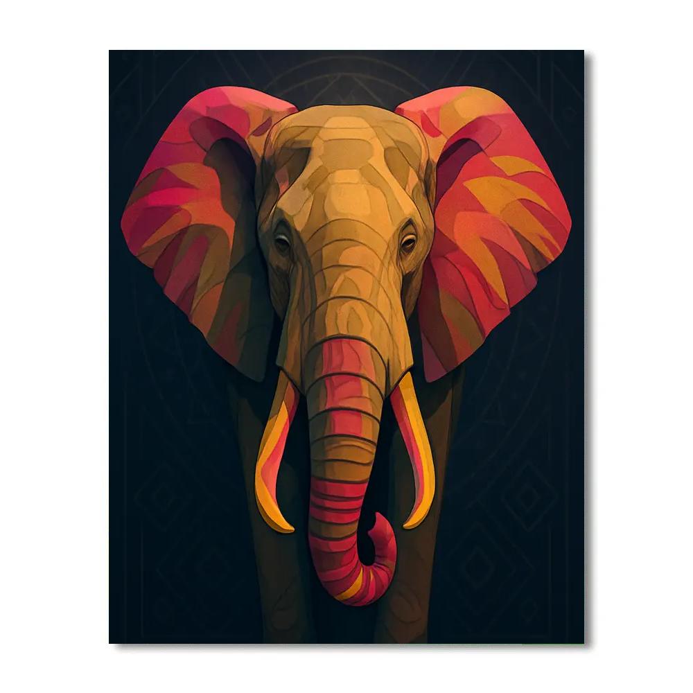 Prismatic Elephant Honor paint by numbers