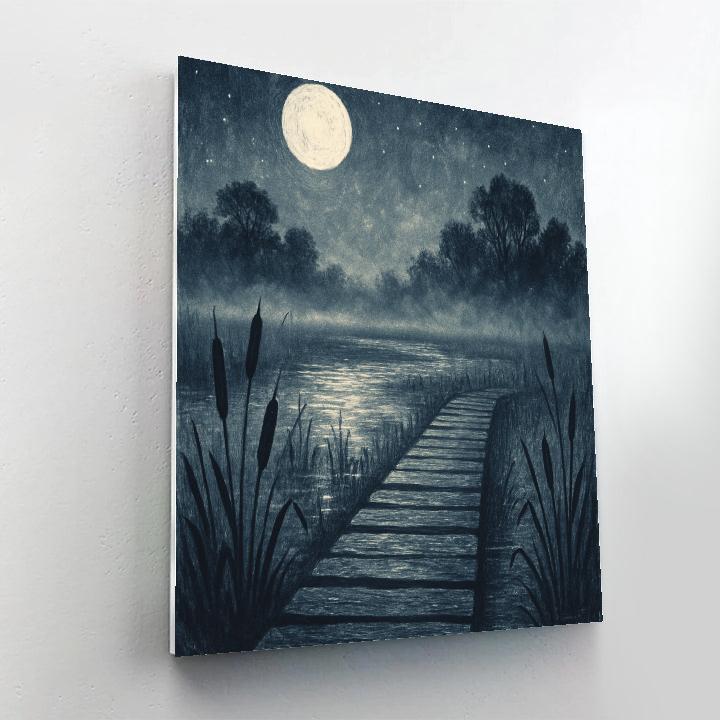 Moonlit Marshboard DIY paint by numbers