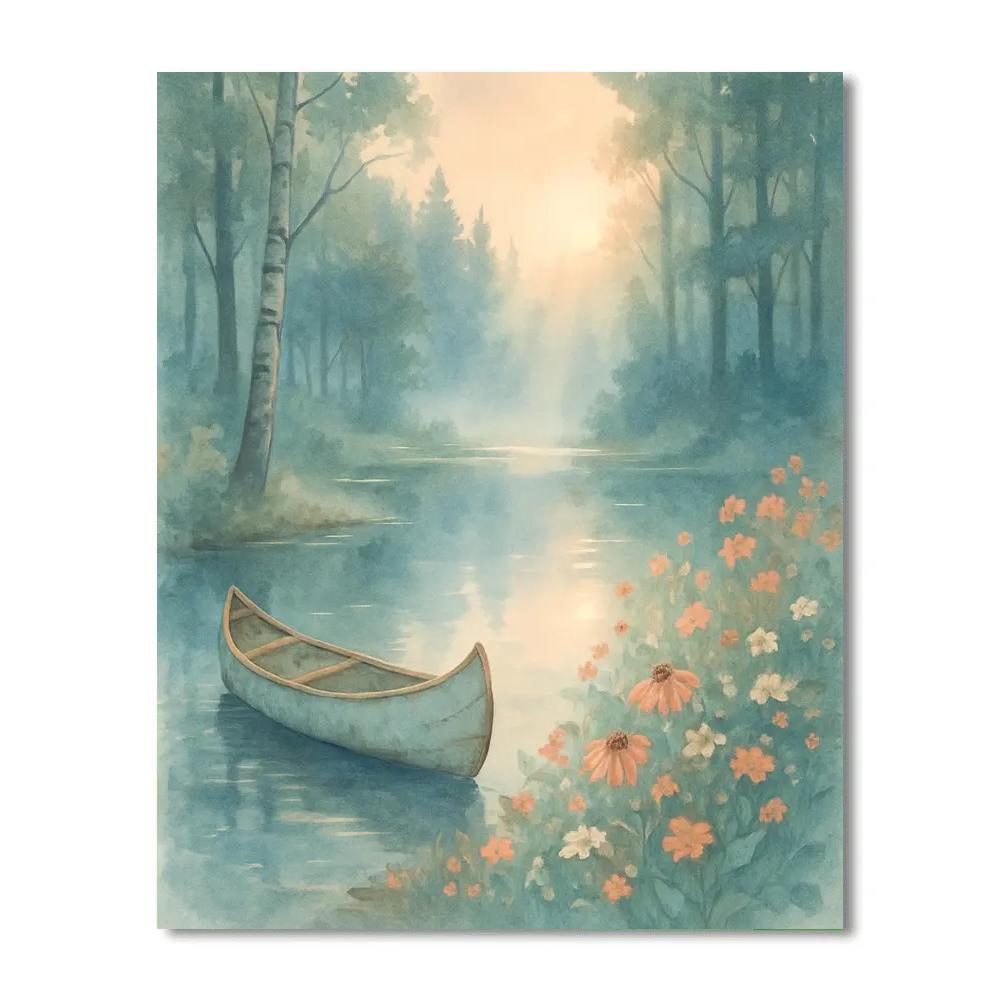 Meadow Edge Serenity Number painting