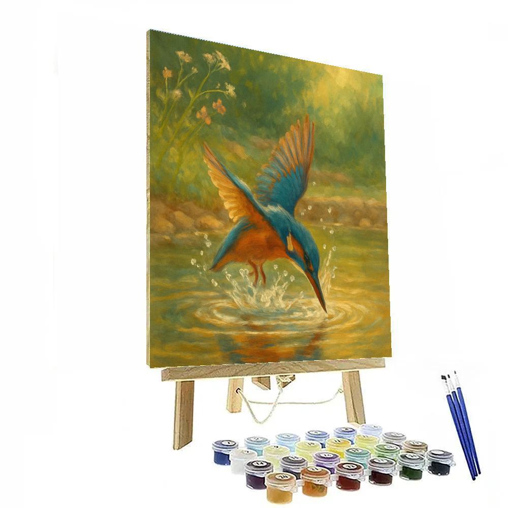 Kingfisher River Slice paint by numbers