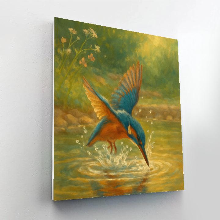 Kingfisher River Slice paint by numbers