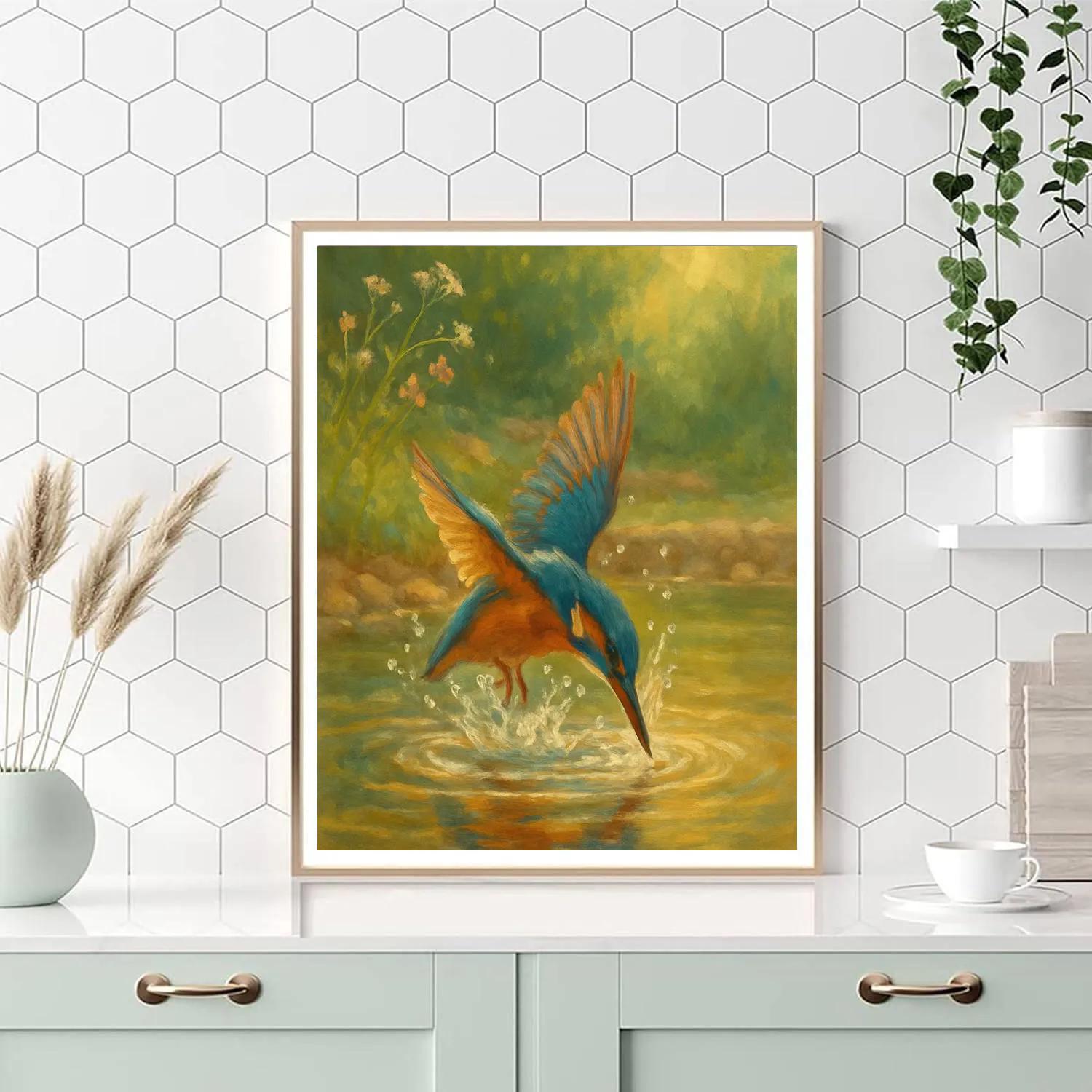 Kingfisher River Slice paint by numbers