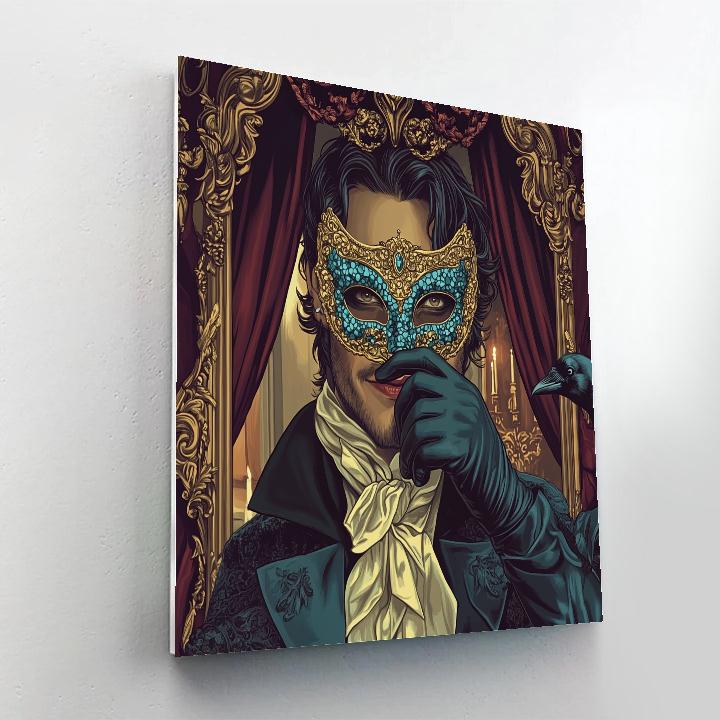 Villains Masquerade Mirror paint by color
