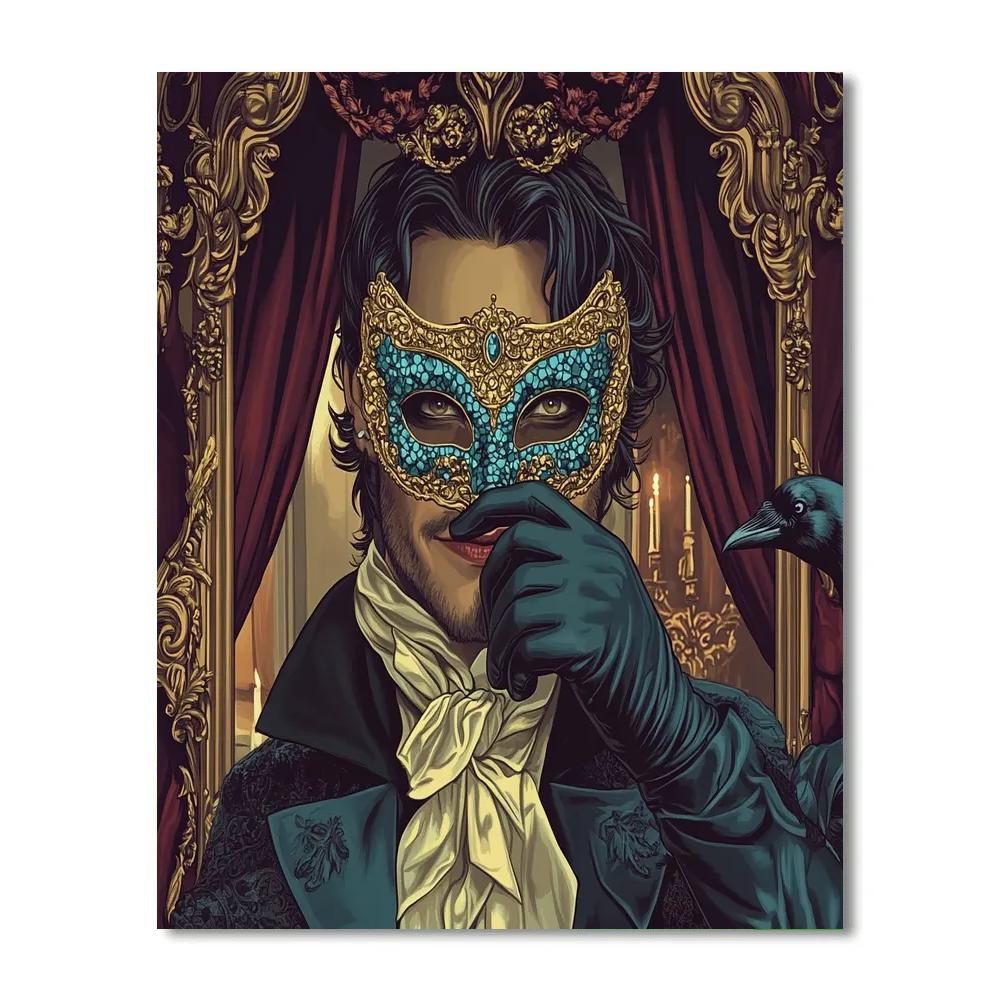 Villains Masquerade Mirror paint by color