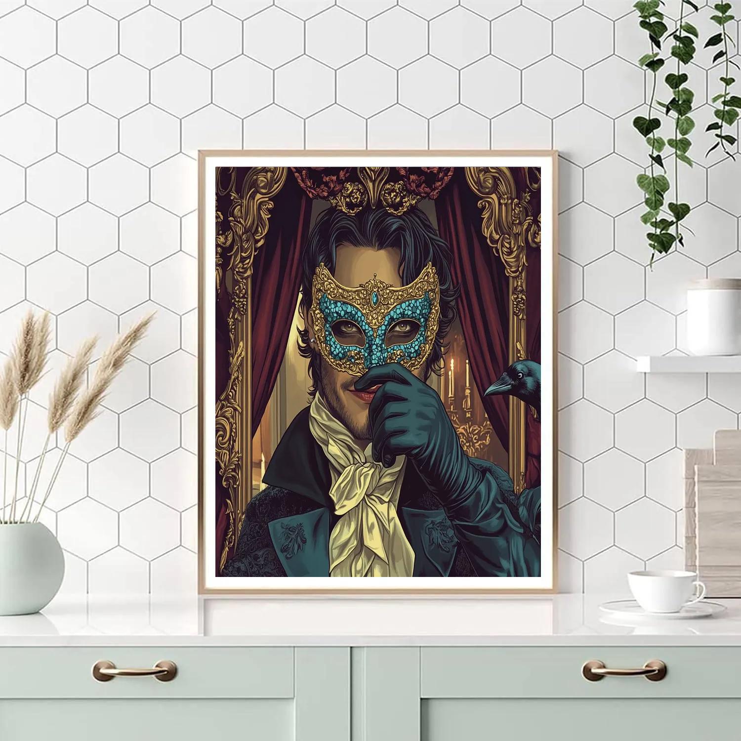Villains Masquerade Mirror paint by color