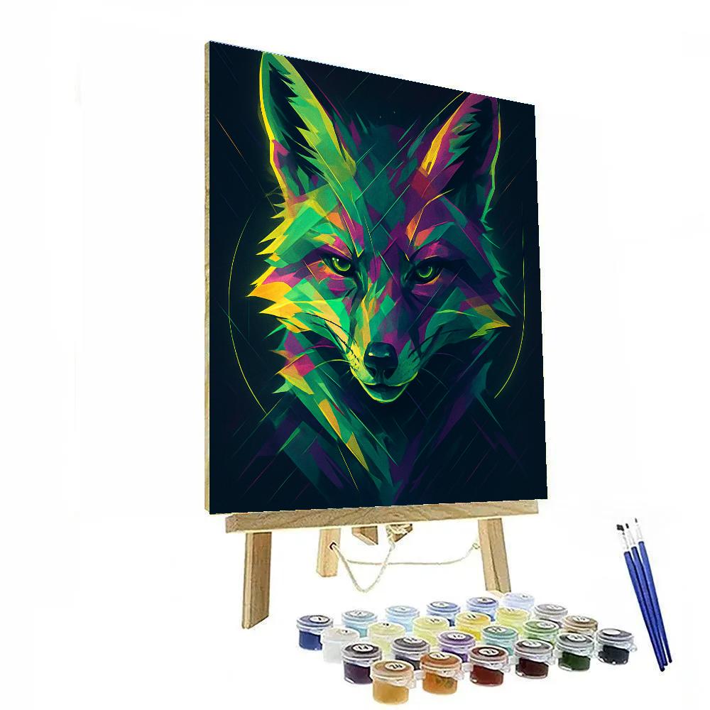 Cybernetic Fox Flame Numbered painting kits