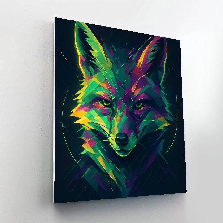 Cybernetic Fox Flame Numbered painting kits