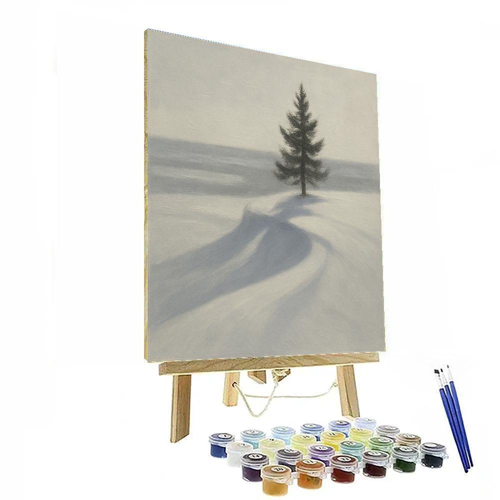 Silent Ridge With Lone Pine paint by color