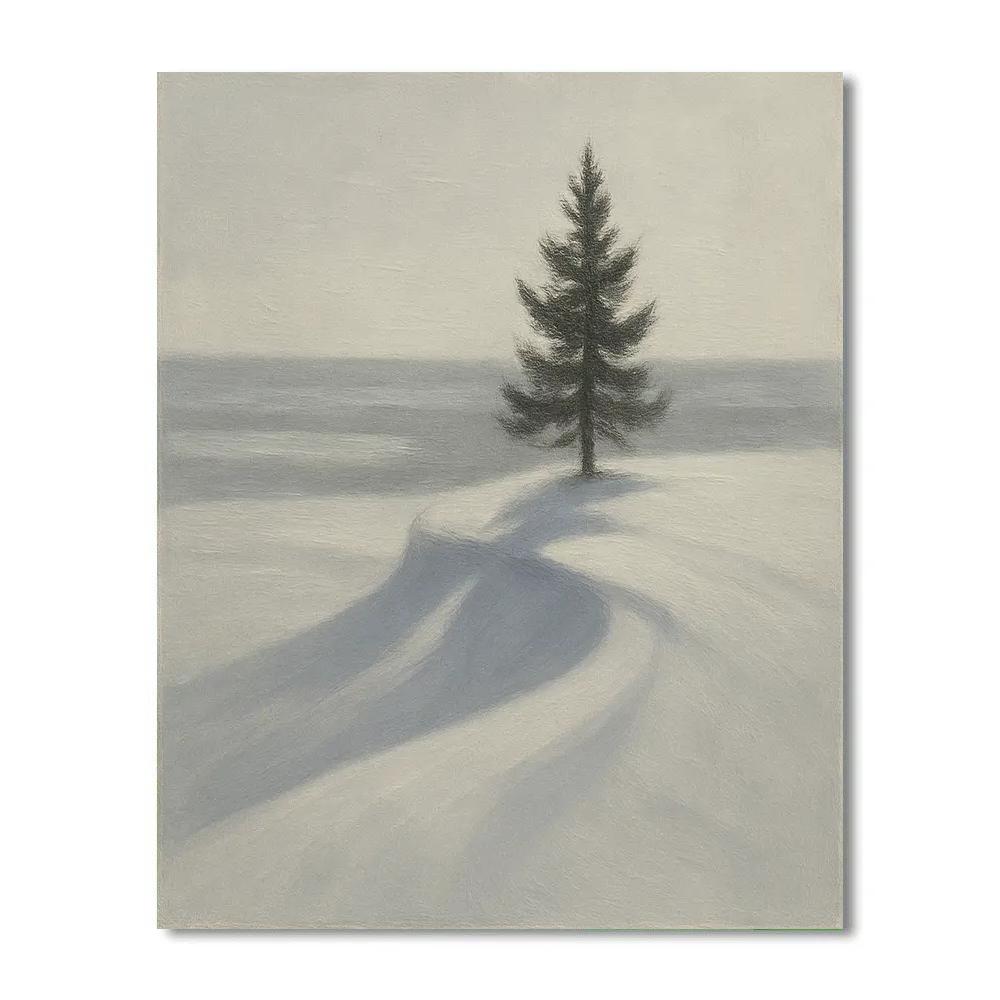 Silent Ridge With Lone Pine paint by color
