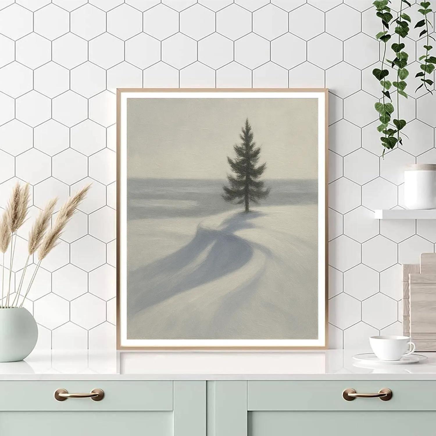 Silent Ridge With Lone Pine paint by color