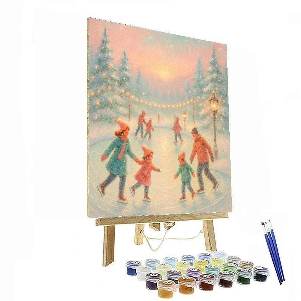 Ice Skate Carousel Painting by numbers kit