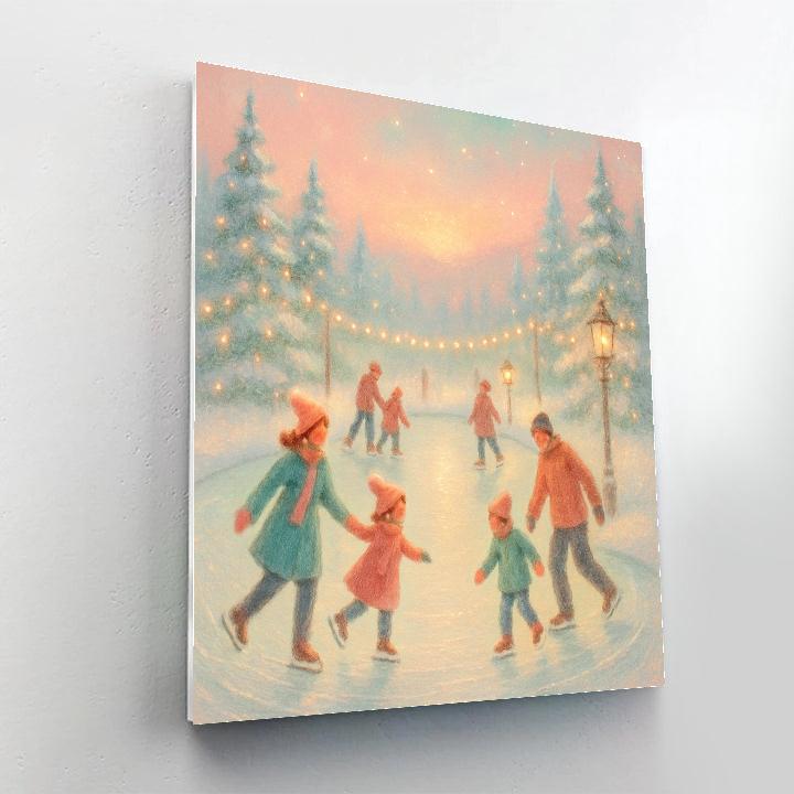 Ice Skate Carousel Painting by numbers kit
