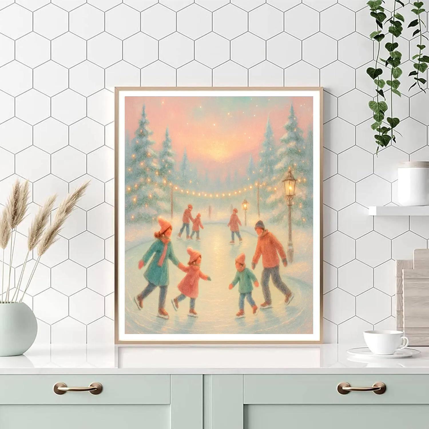 Ice Skate Carousel Painting by numbers kit