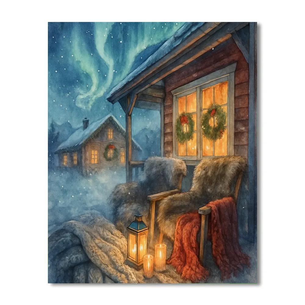 Nordic Aurora Hearth paint by color