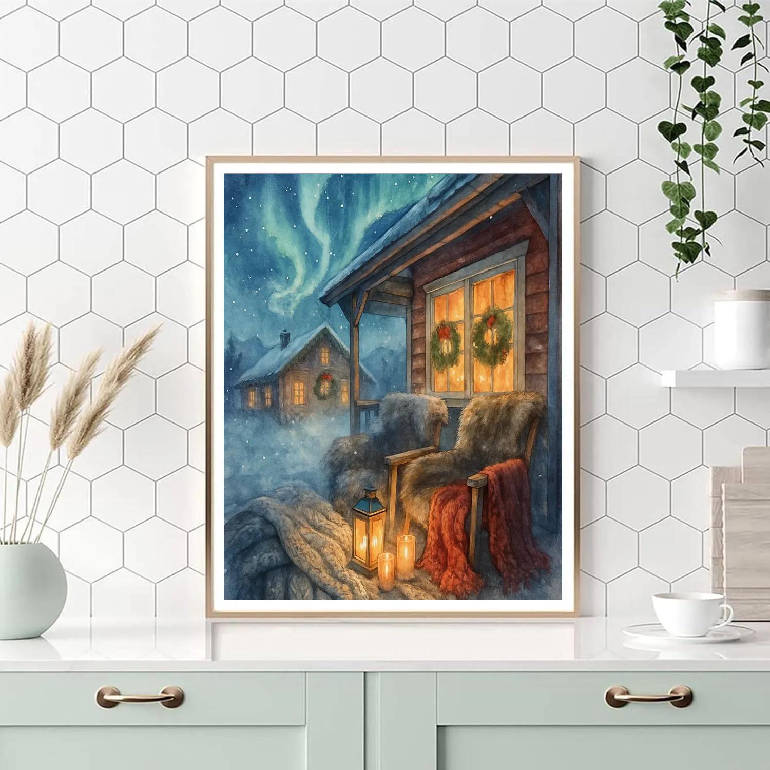 Nordic Aurora Hearth paint by color