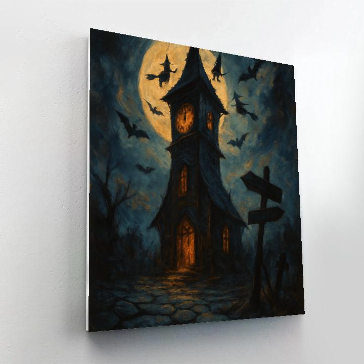 Clocktower On Witching Ridge painting number kit