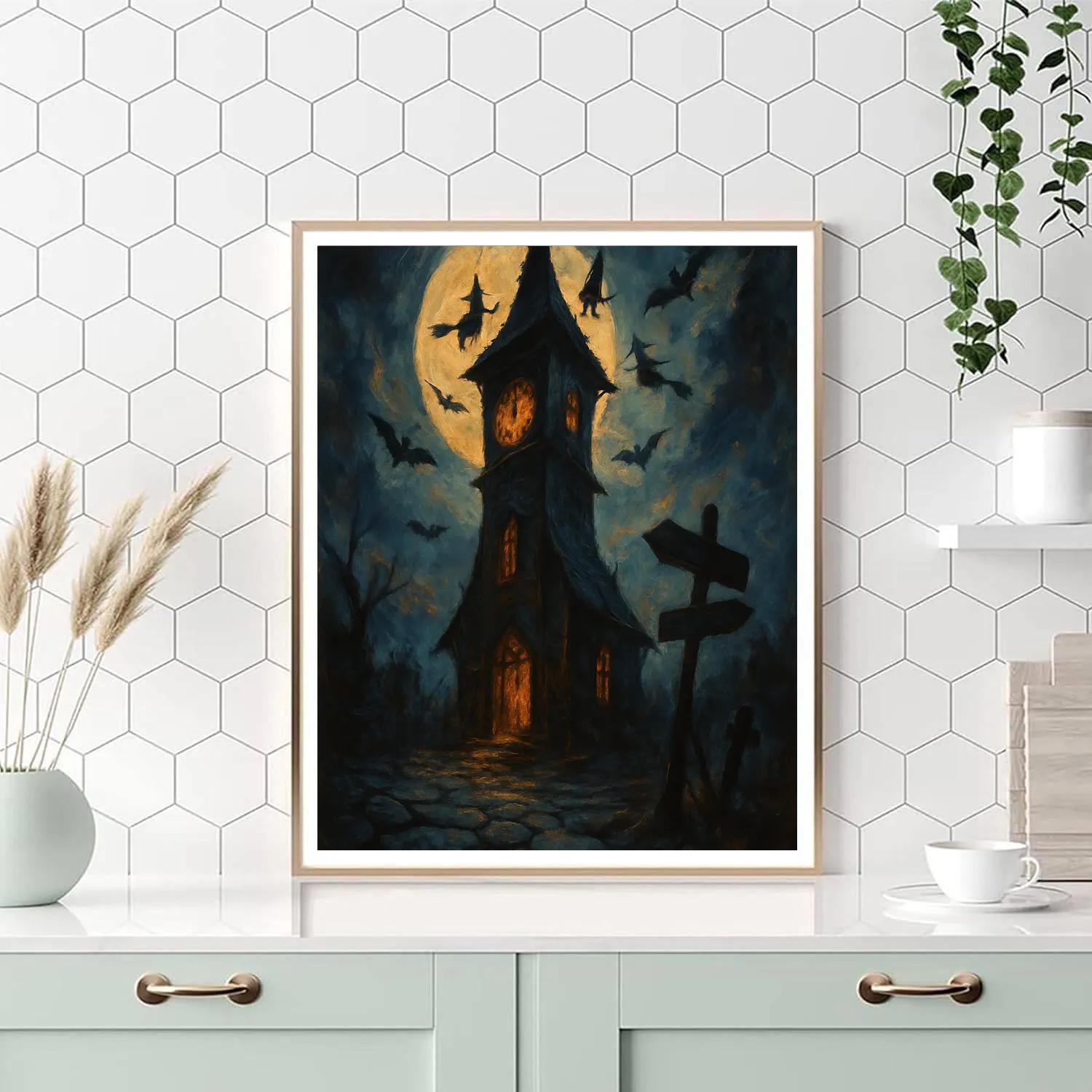 Clocktower On Witching Ridge painting number kit
