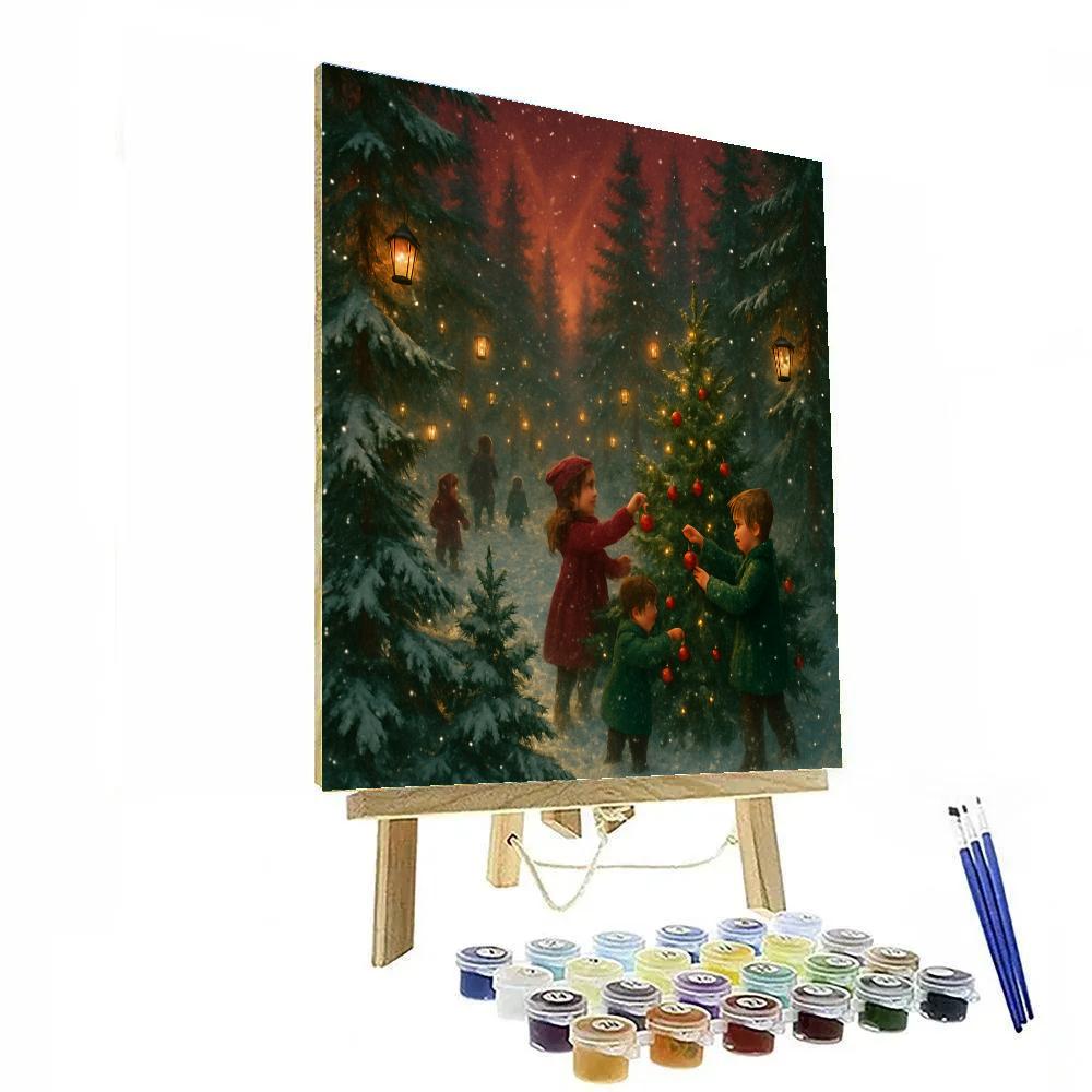 Festival Of Lantern Pines Paint by numbers kits