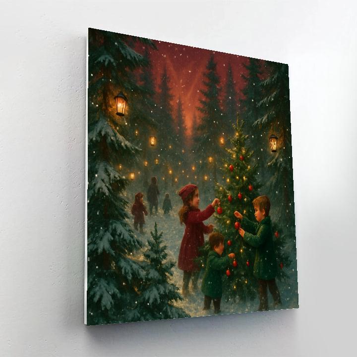 Festival Of Lantern Pines Paint by numbers kits