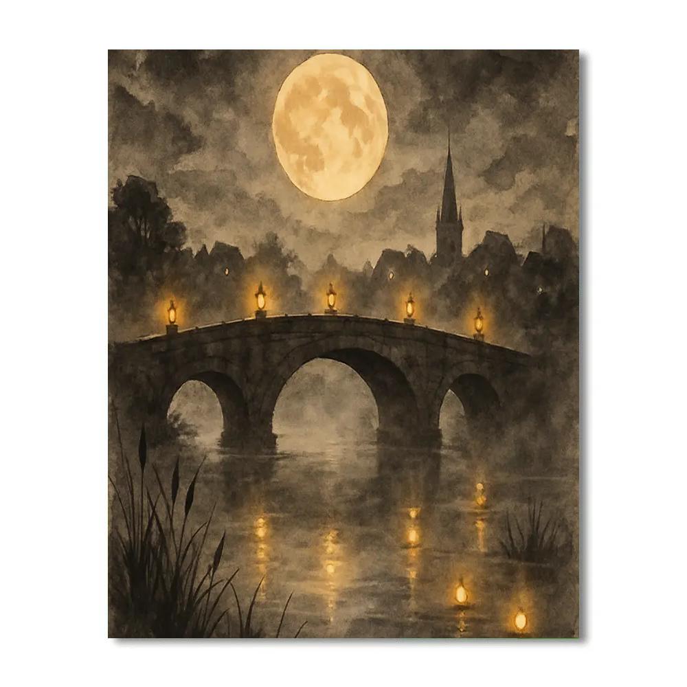 Lanterns Over Thistlebridge paint by numbers