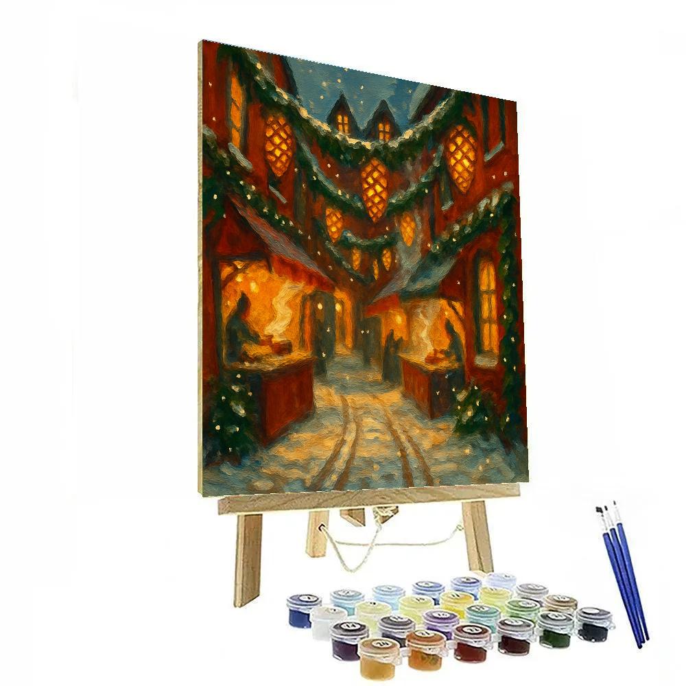 Pinecone Lantern Alley Paint by numbers kits