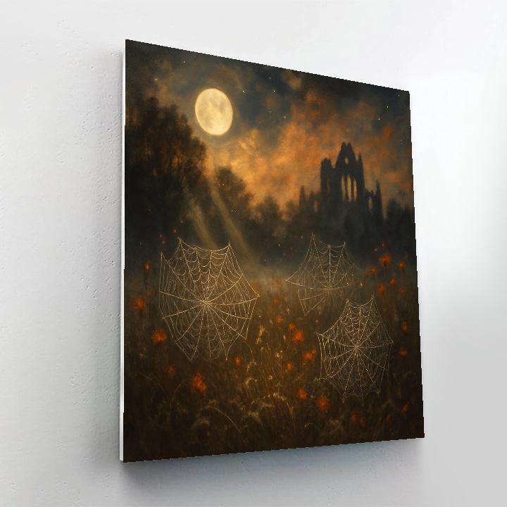 The Cobweb Cathedral Meadow Painting by numbers kit