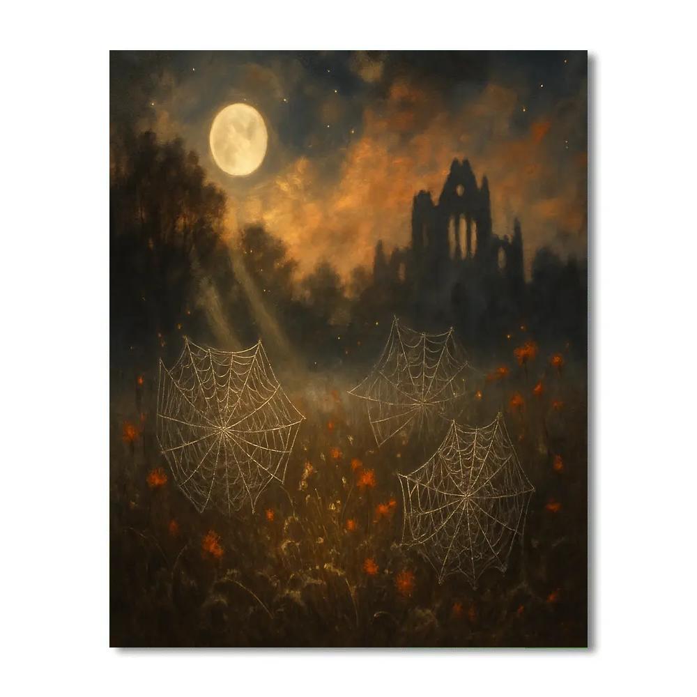 The Cobweb Cathedral Meadow Painting by numbers kit