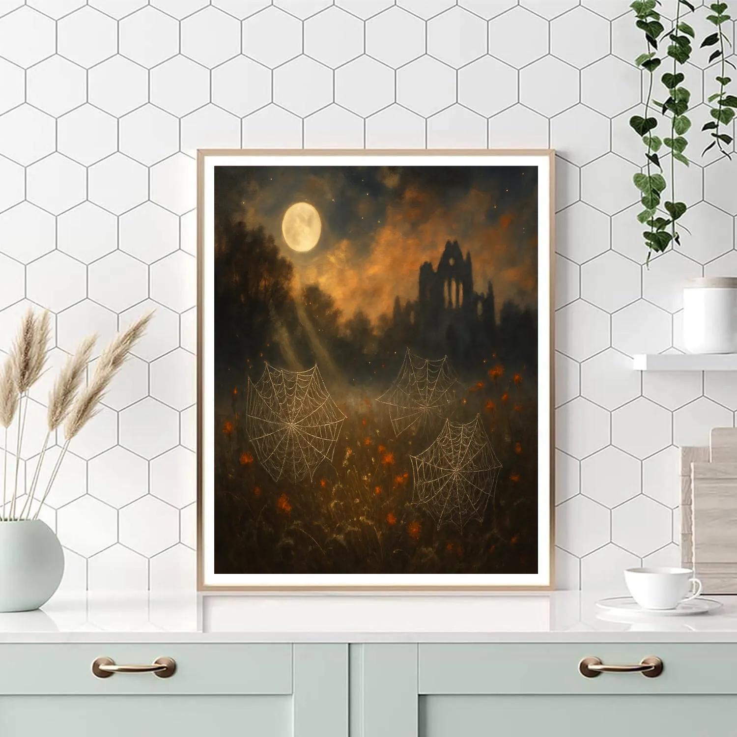 The Cobweb Cathedral Meadow Painting by numbers kit