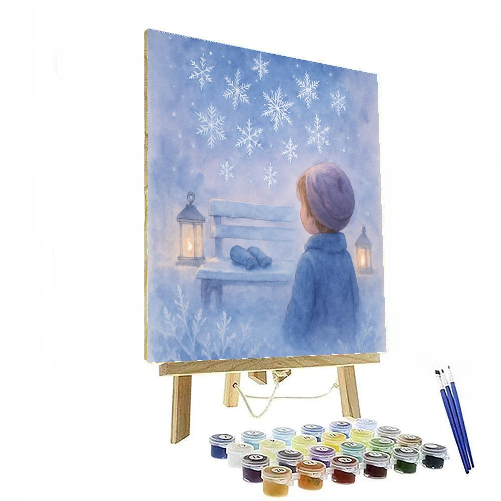 Snowflake Ballet paint by numbers
