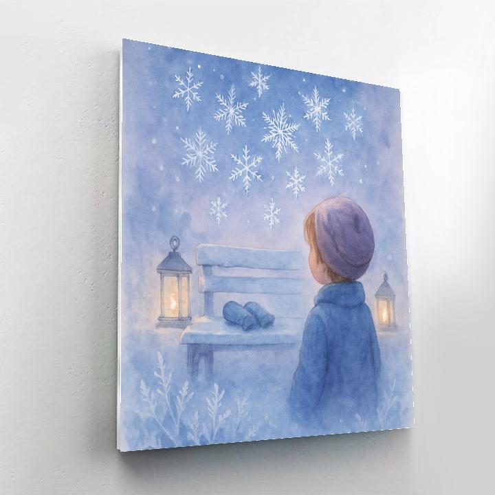 Snowflake Ballet paint by numbers