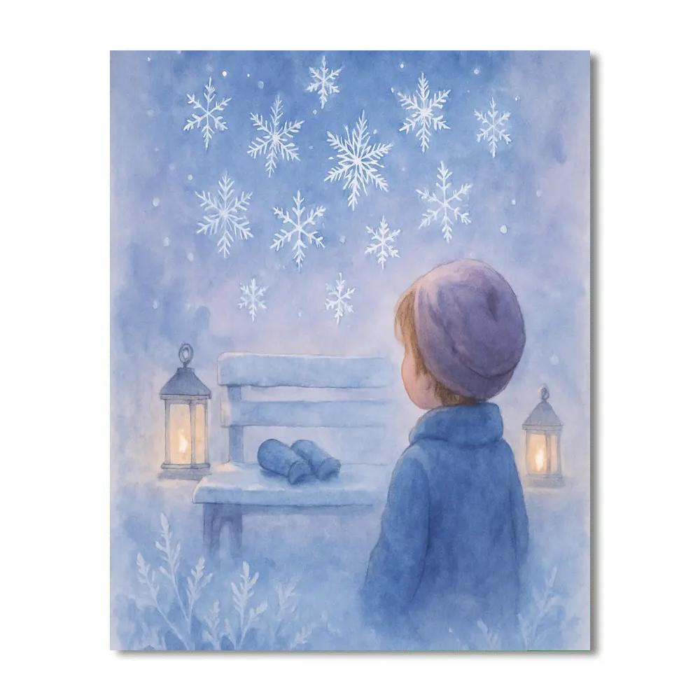 Snowflake Ballet paint by numbers