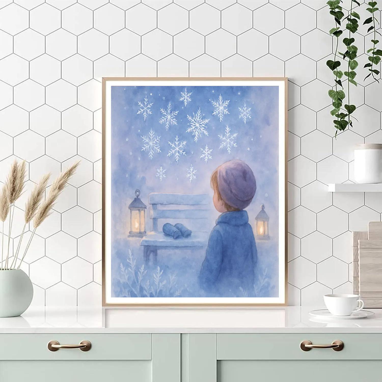 Snowflake Ballet paint by numbers
