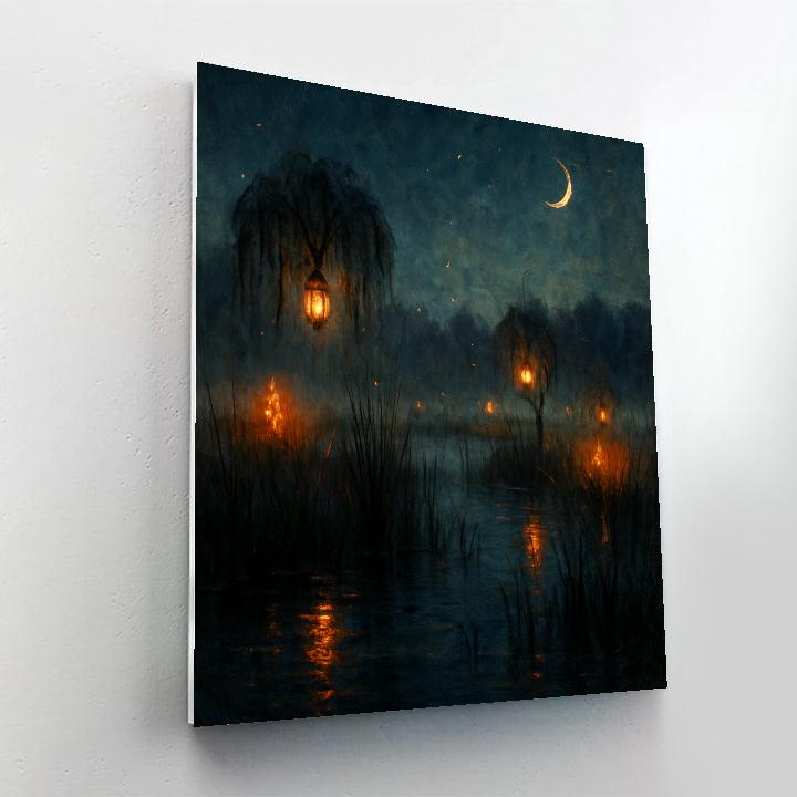 Marsh Of Lantern Whispers DIY paint by numbers