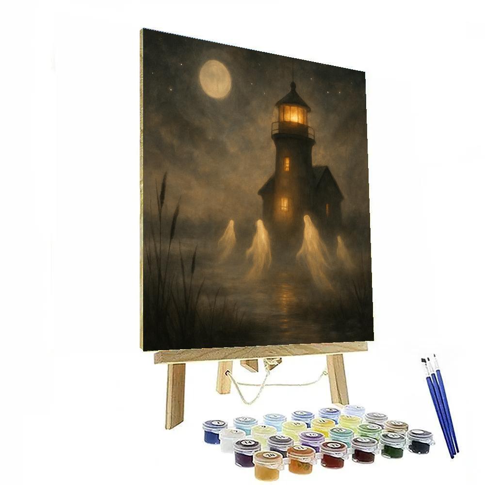 Spectral Lighthouse Marsh painting number kit