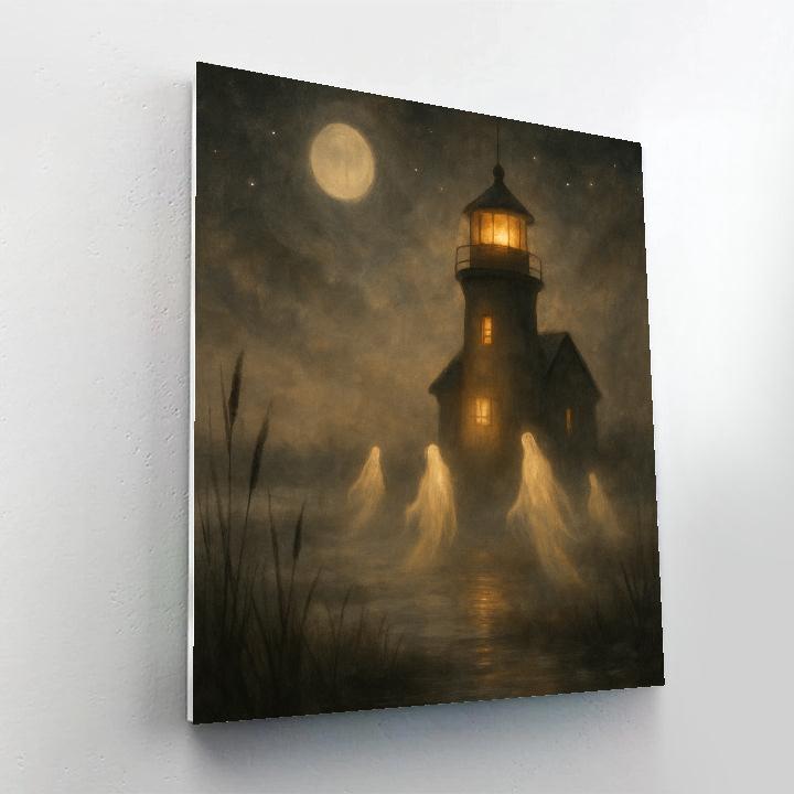 Spectral Lighthouse Marsh painting number kit