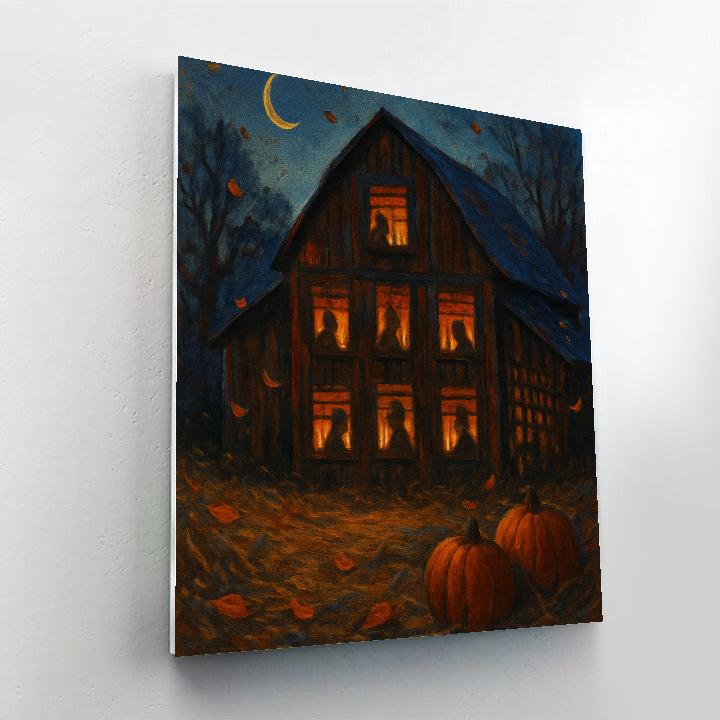 Barnyard Candle Vigil paint by numbers
