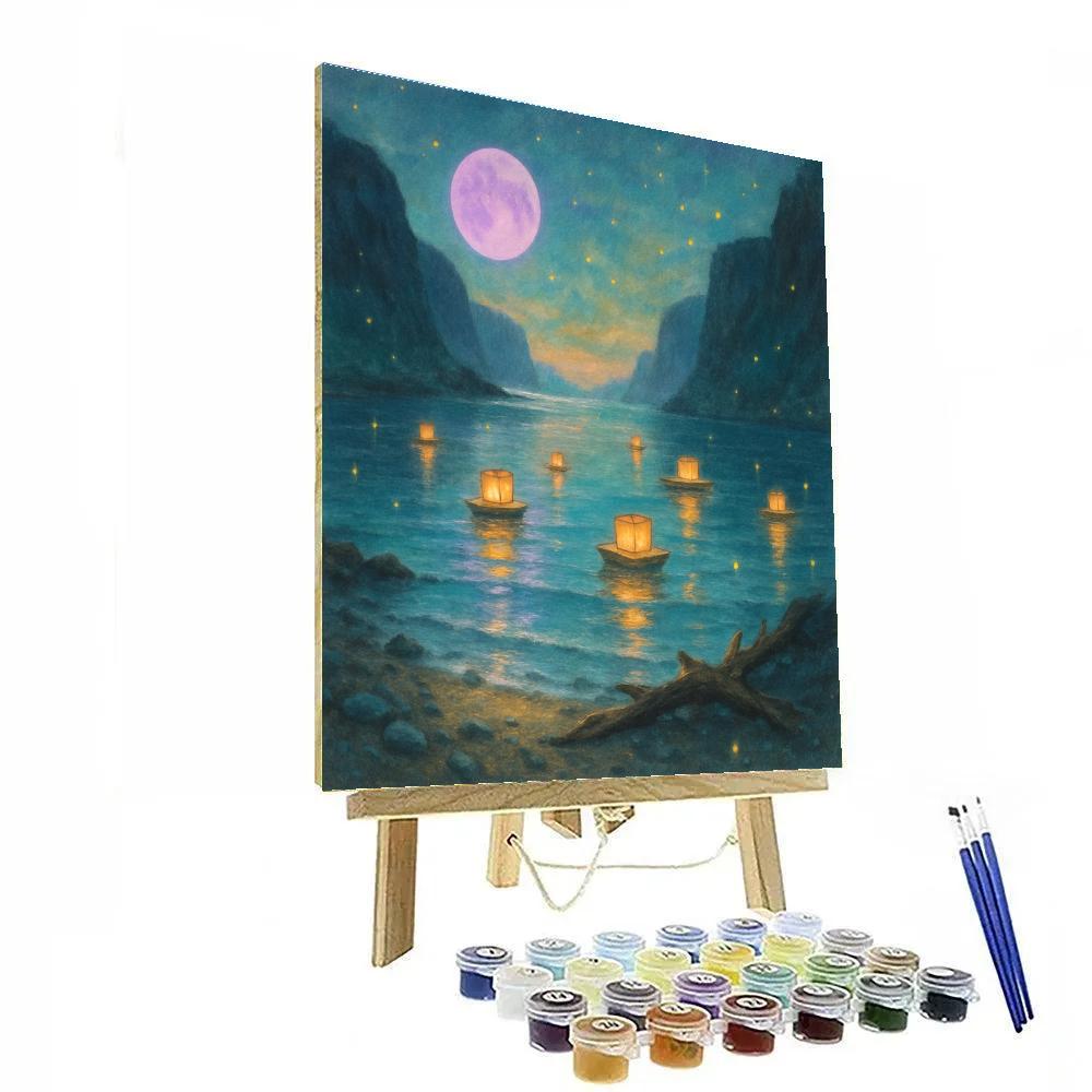 The Lantern-Floating Cove painting number kit