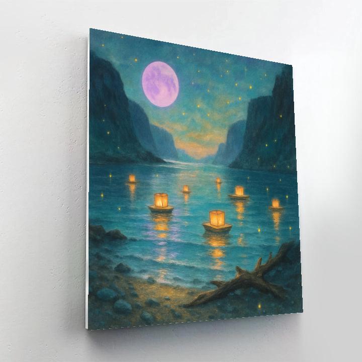 The Lantern-Floating Cove painting number kit