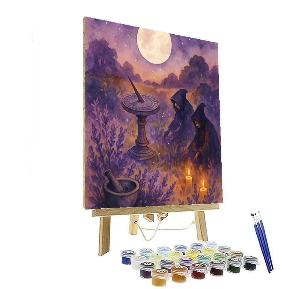 Witchs Sundial Garden Numbered painting kits