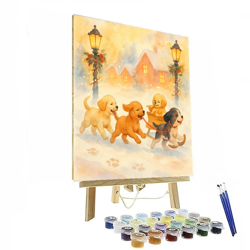 Puppy Snow Patrol DIY paint by numbers