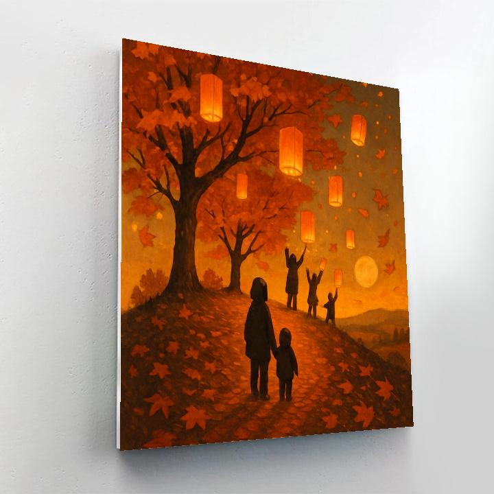 Maple Knoll Lantern Festival DIY paint by numbers
